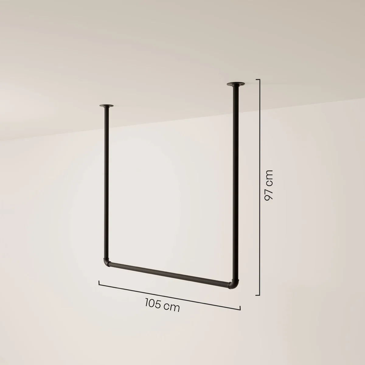 HANG – kapstok plafond | industrieel ontwerp | hangende kapstok - Image 3
