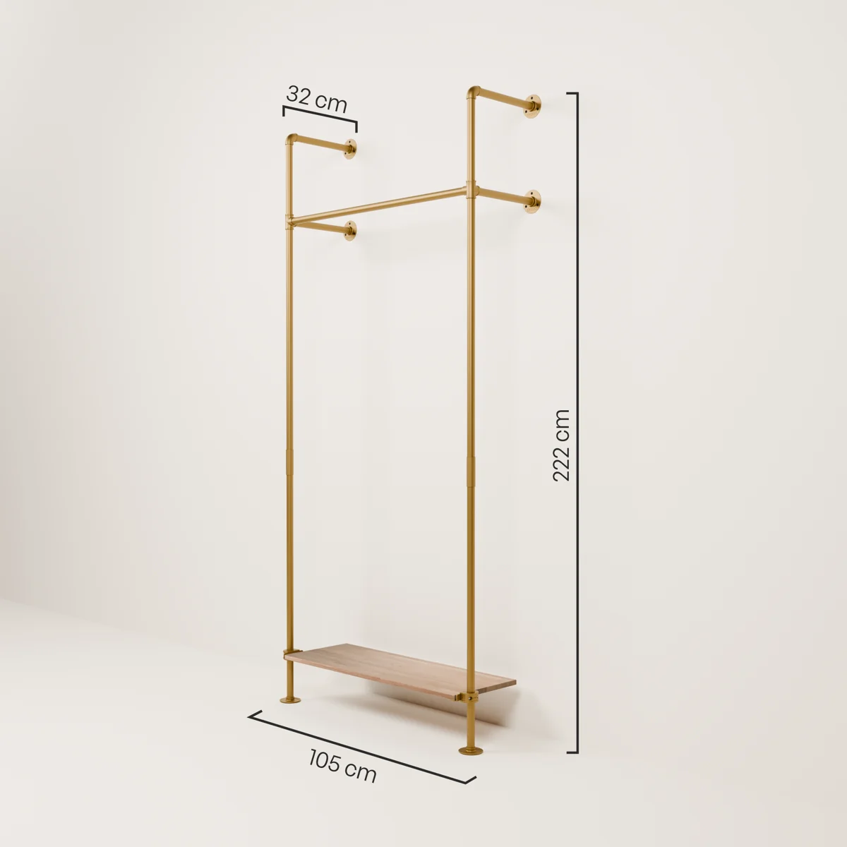 KIM 1 OAK – 1 onderste plank | goud - Image 3