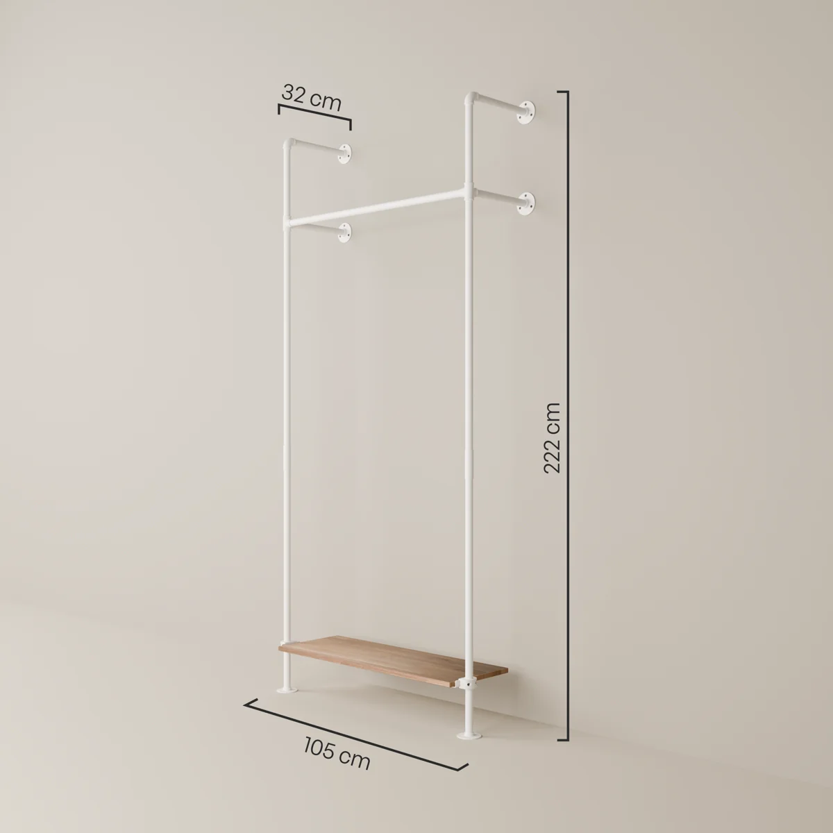 KIM 1 OAK – 1 onderste plank | wit - Image 3