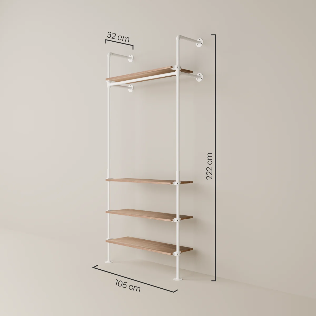 KIM 1 OAK – 4 planken | wit - Image 3