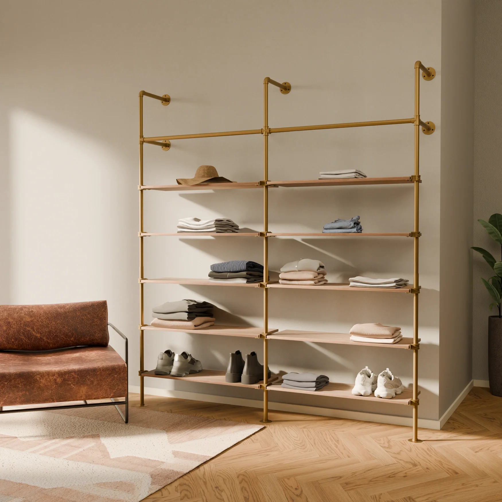 KIM 2 OAK – 10 Regalböden | gold - Image 2