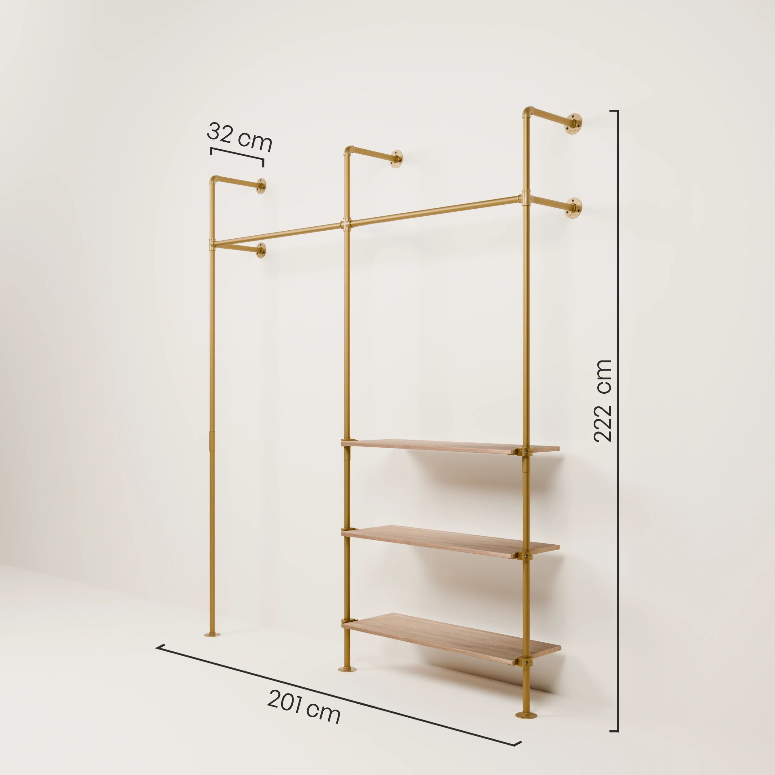 KIM 2 OAK – 3 planken | goud - Image 3