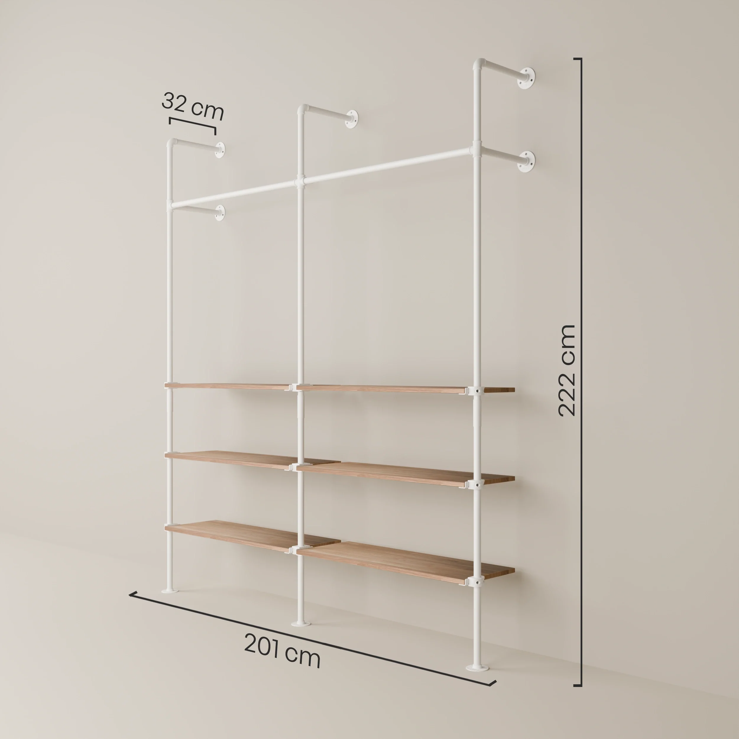 KIM 2 OAK – 6 planken | wit - Image 3