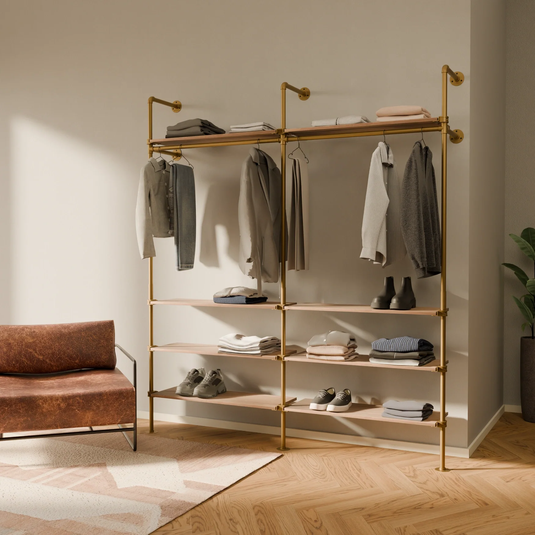 KIM 2 OAK – 8 Regalböden | gold - Image 2