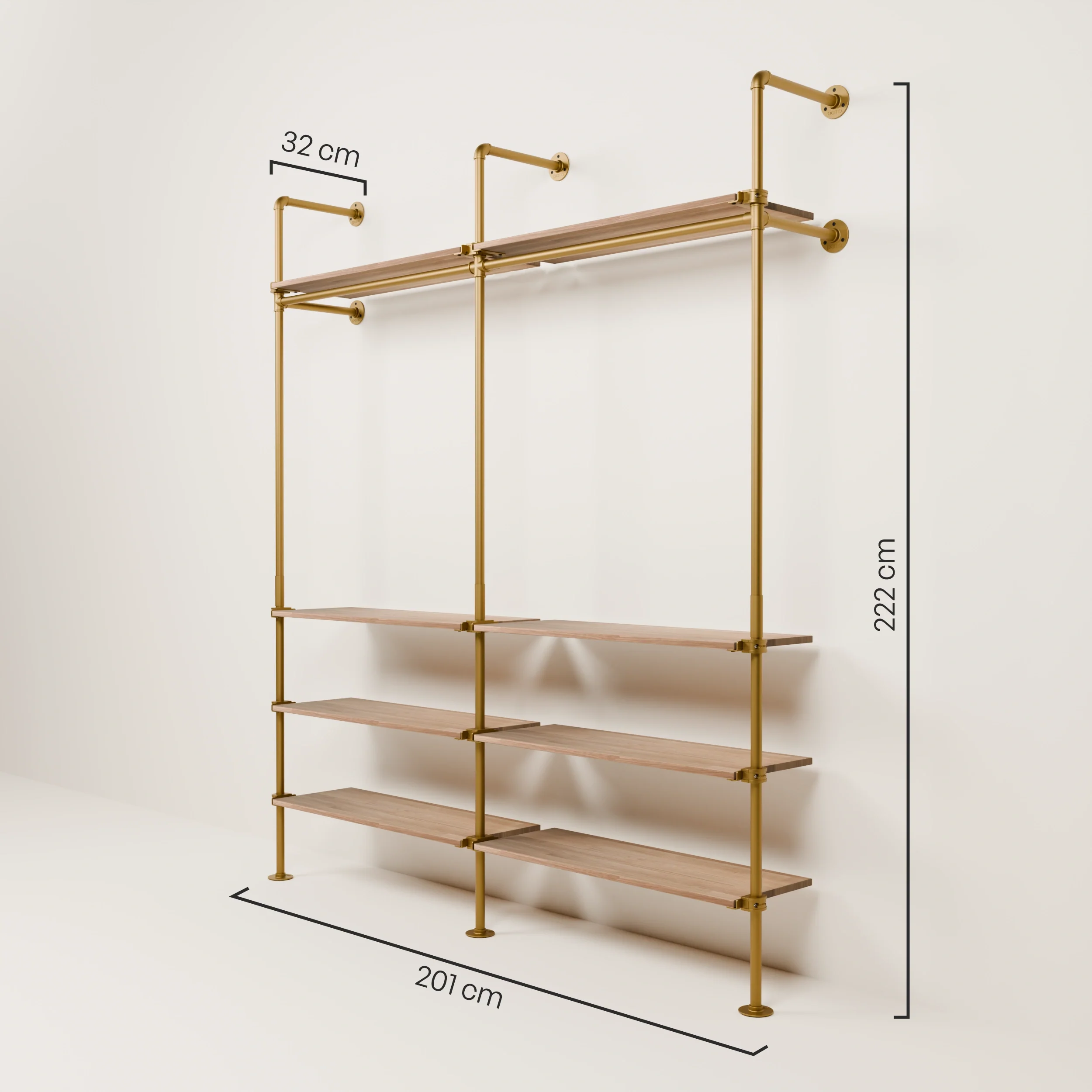KIM 2 OAK – 8 Regalböden | gold - Image 3