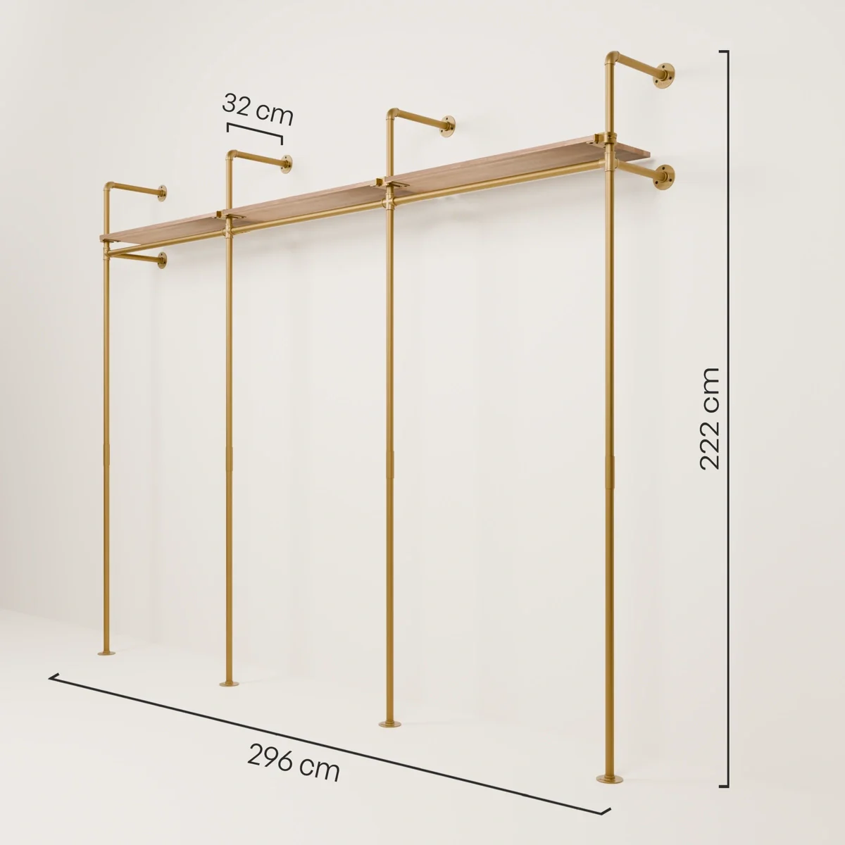 KIM 3 OAK – 3 bovenste planken | goud - Image 3