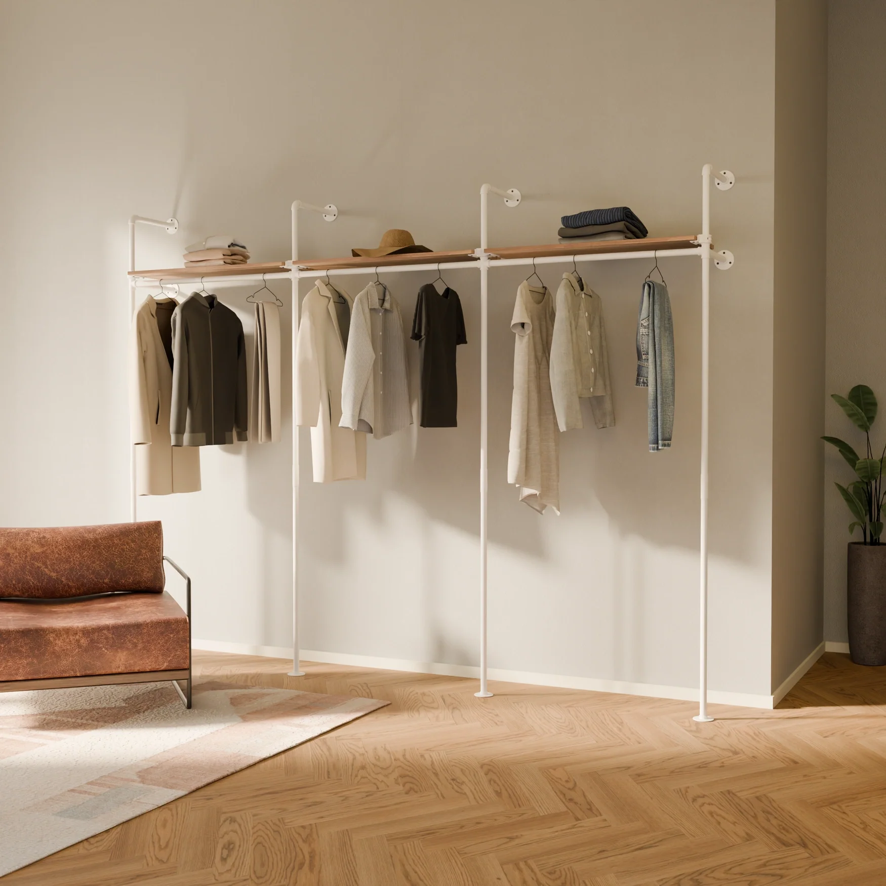 KIM 3 OAK – 3 bovenste planken | wit - Image 2