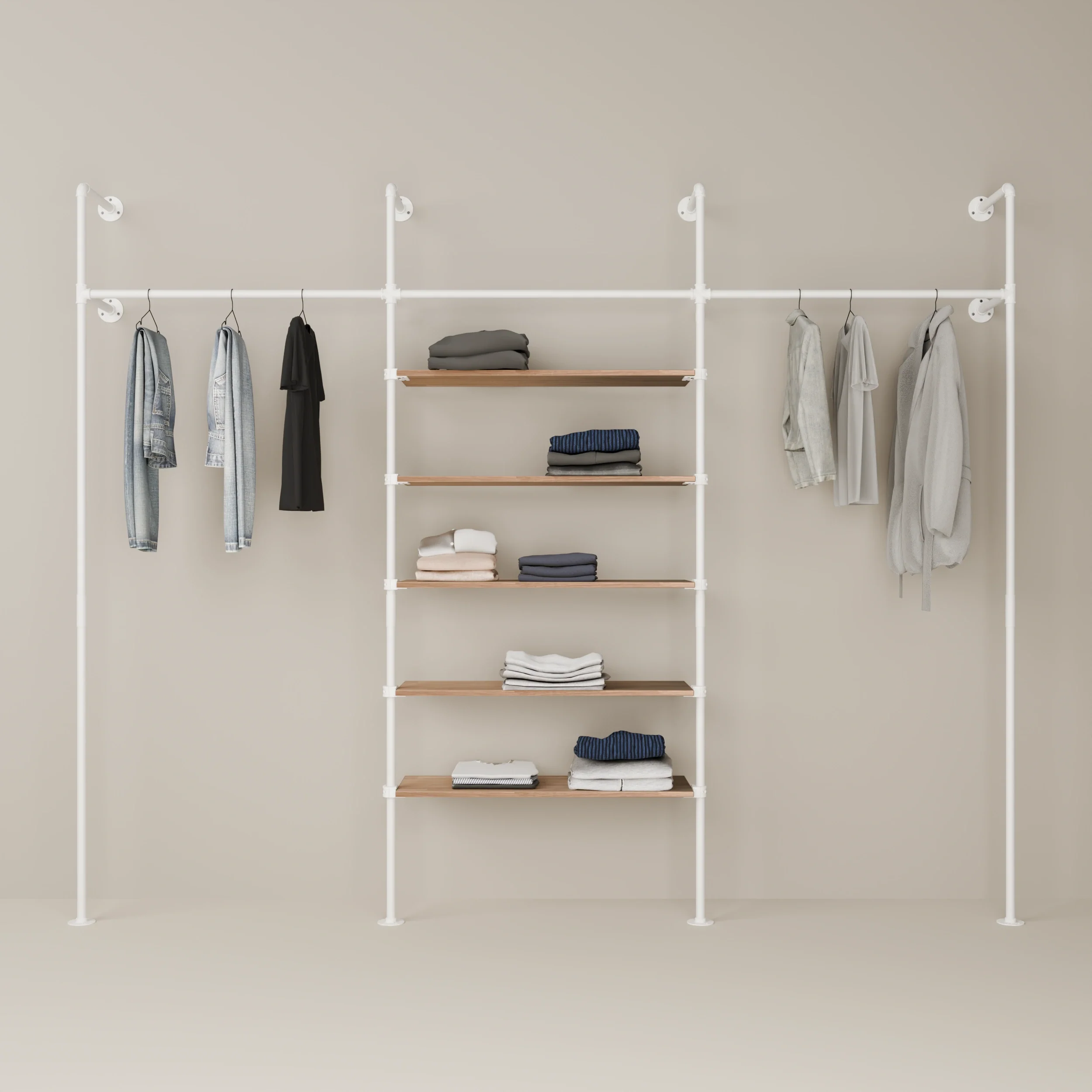 KIM 3 OAK – 5 planken | wit