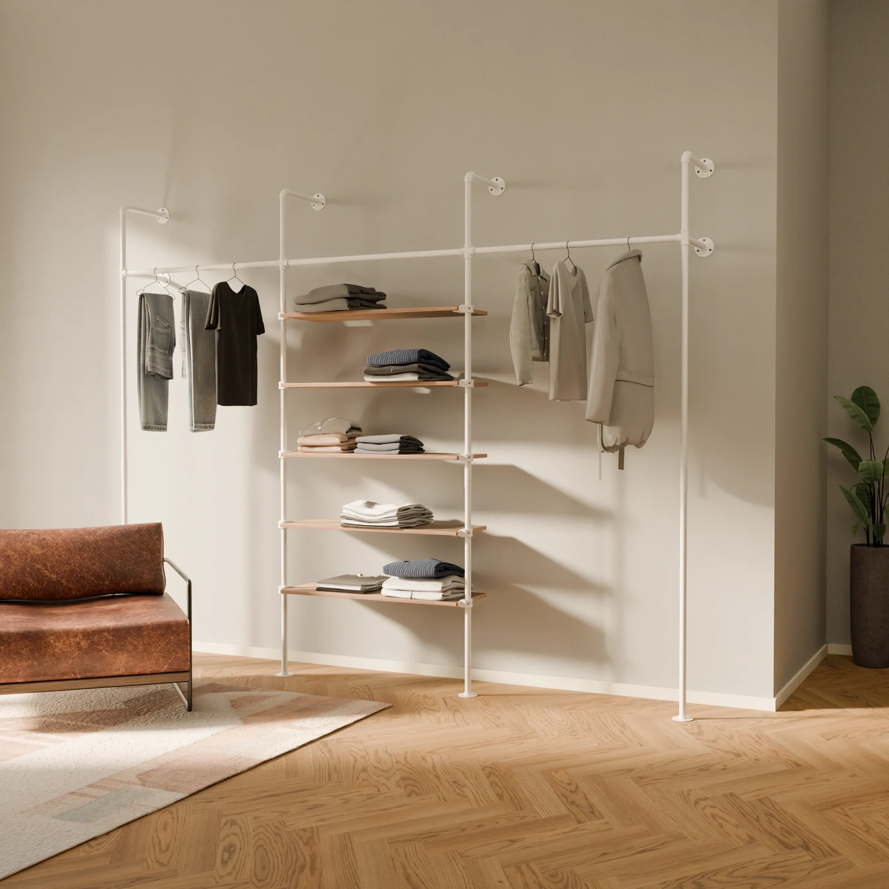 KIM 3 OAK – 5 planken | wit - Image 2