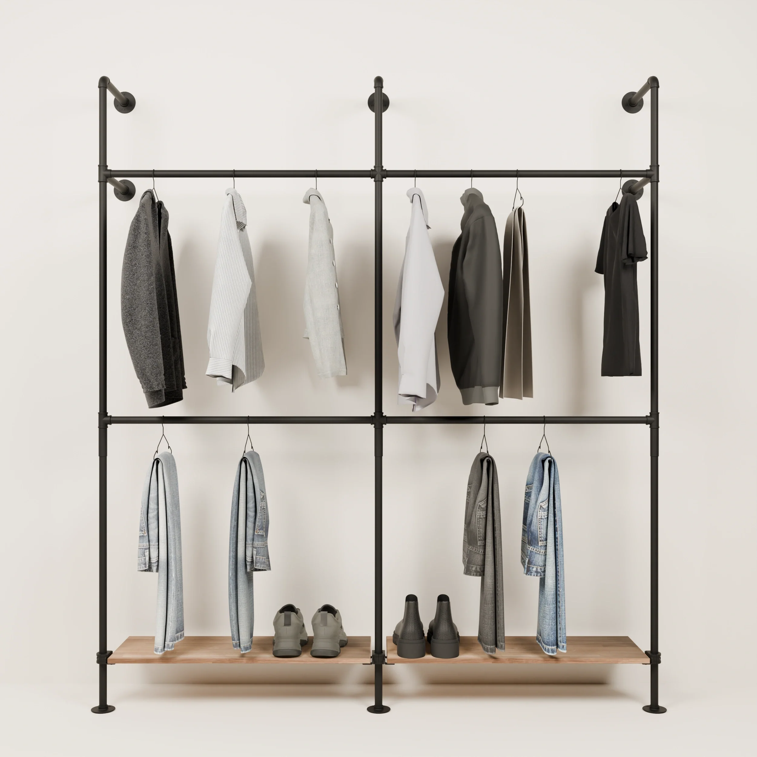KIM DOUBLE 2 OAK – 2 planken onderaan