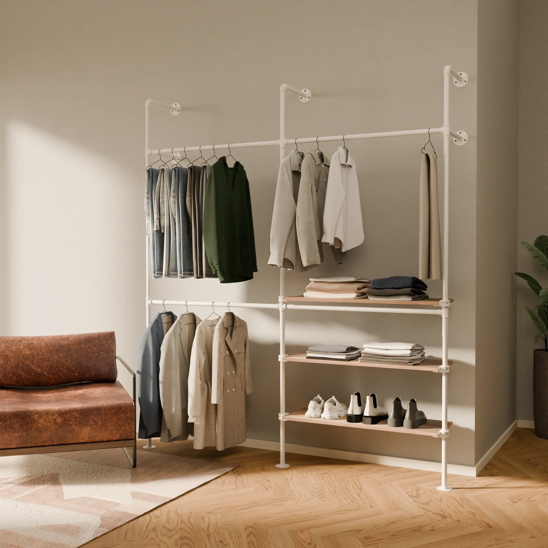 KIM DOUBLE 2 OAK – 3 planken | wit - Image 2