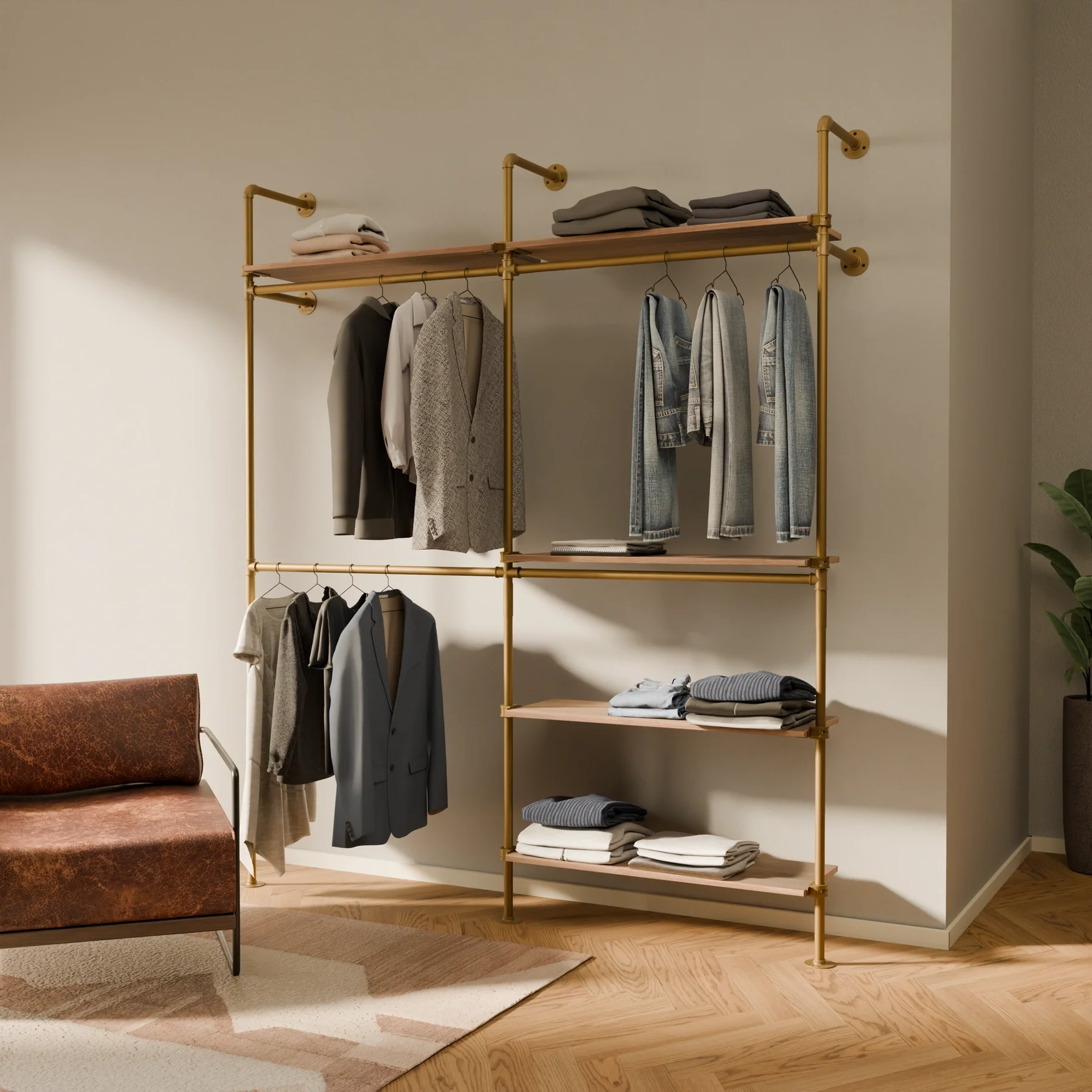 KIM DOUBLE 2 OAK – 5 planken | goud - Image 2
