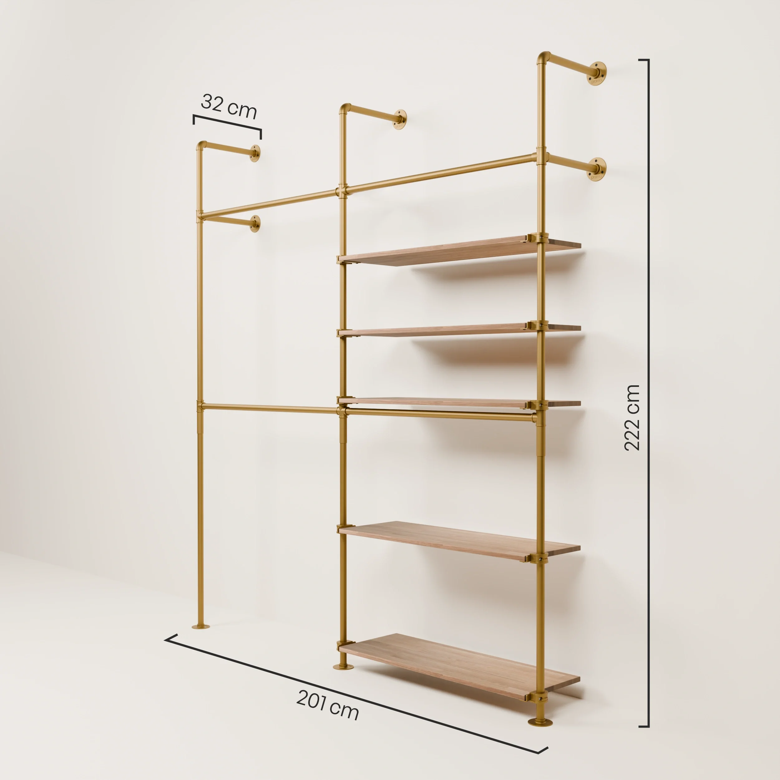 KIM DOUBLE 2 OAK – 5 planken rechts | goud - Image 3