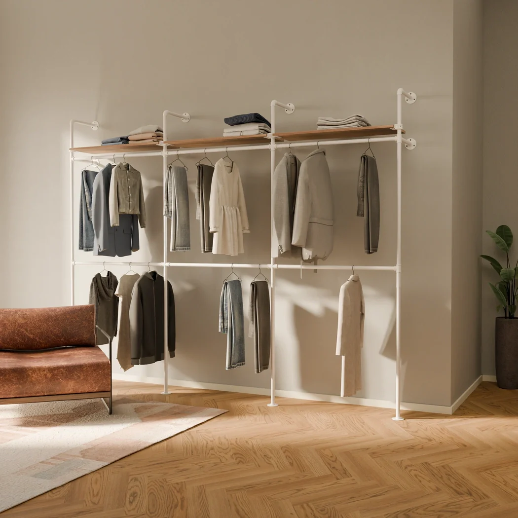 KIM DOUBLE 3 OAK – 3 bovenste planken | wit - Image 2