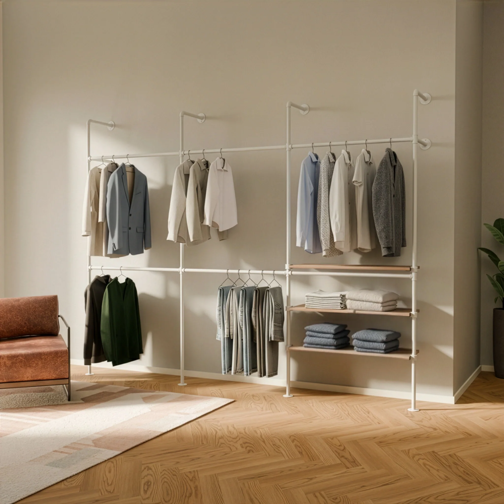 KIM DOUBLE 3 OAK – 6 planken onder | wit - Image 2