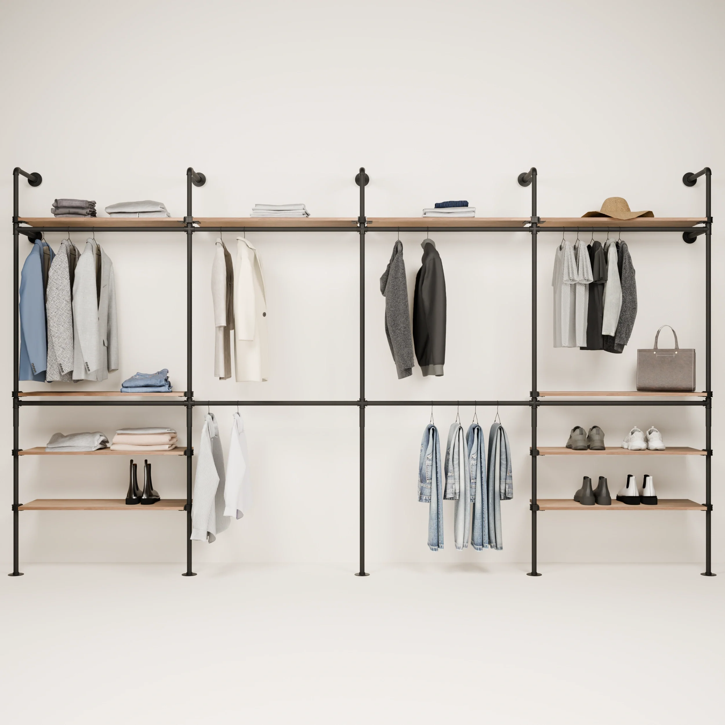 KIM DOUBLE 4 OAK – 10 bovenste planken