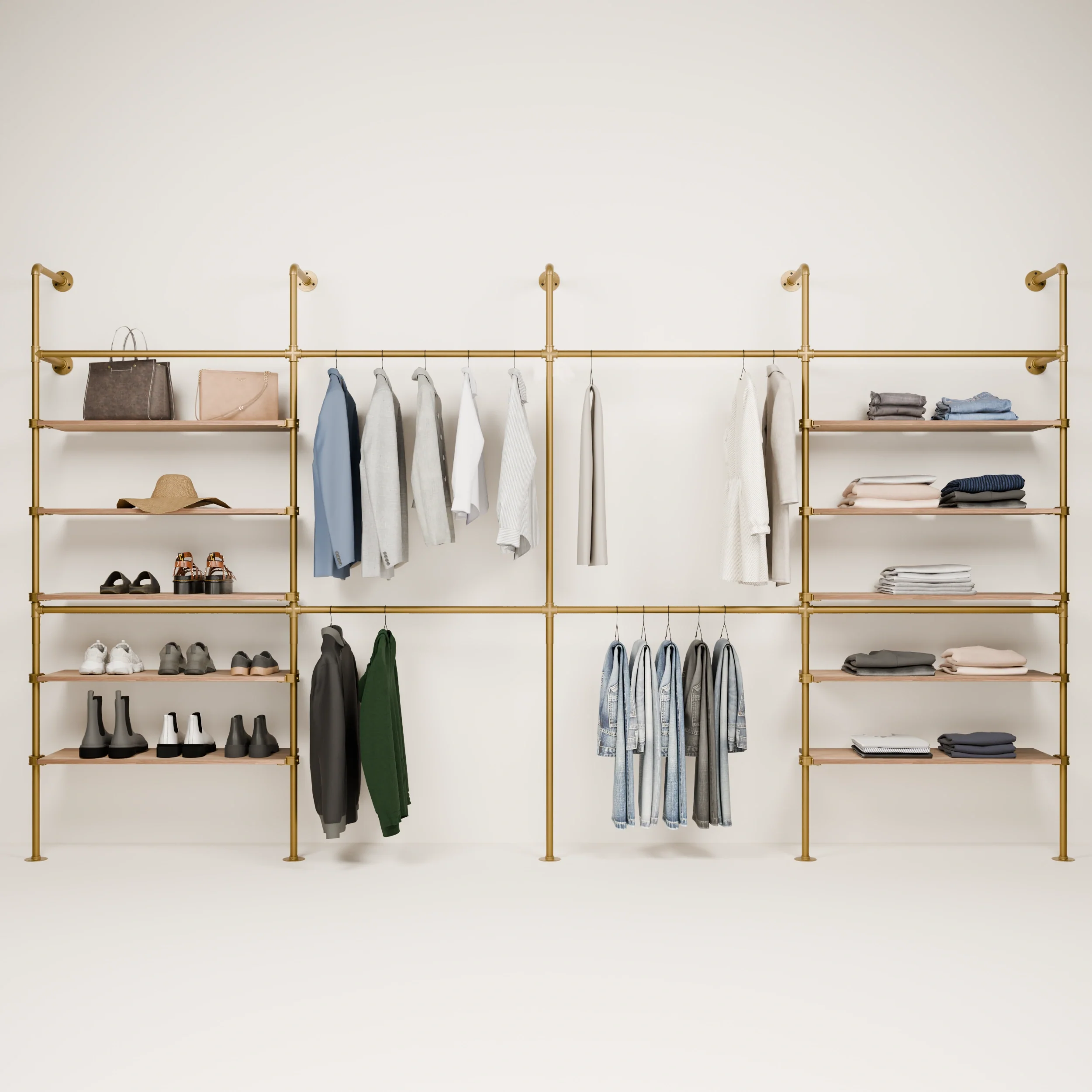 KIM DOUBLE 4 OAK –  10 planken | goud