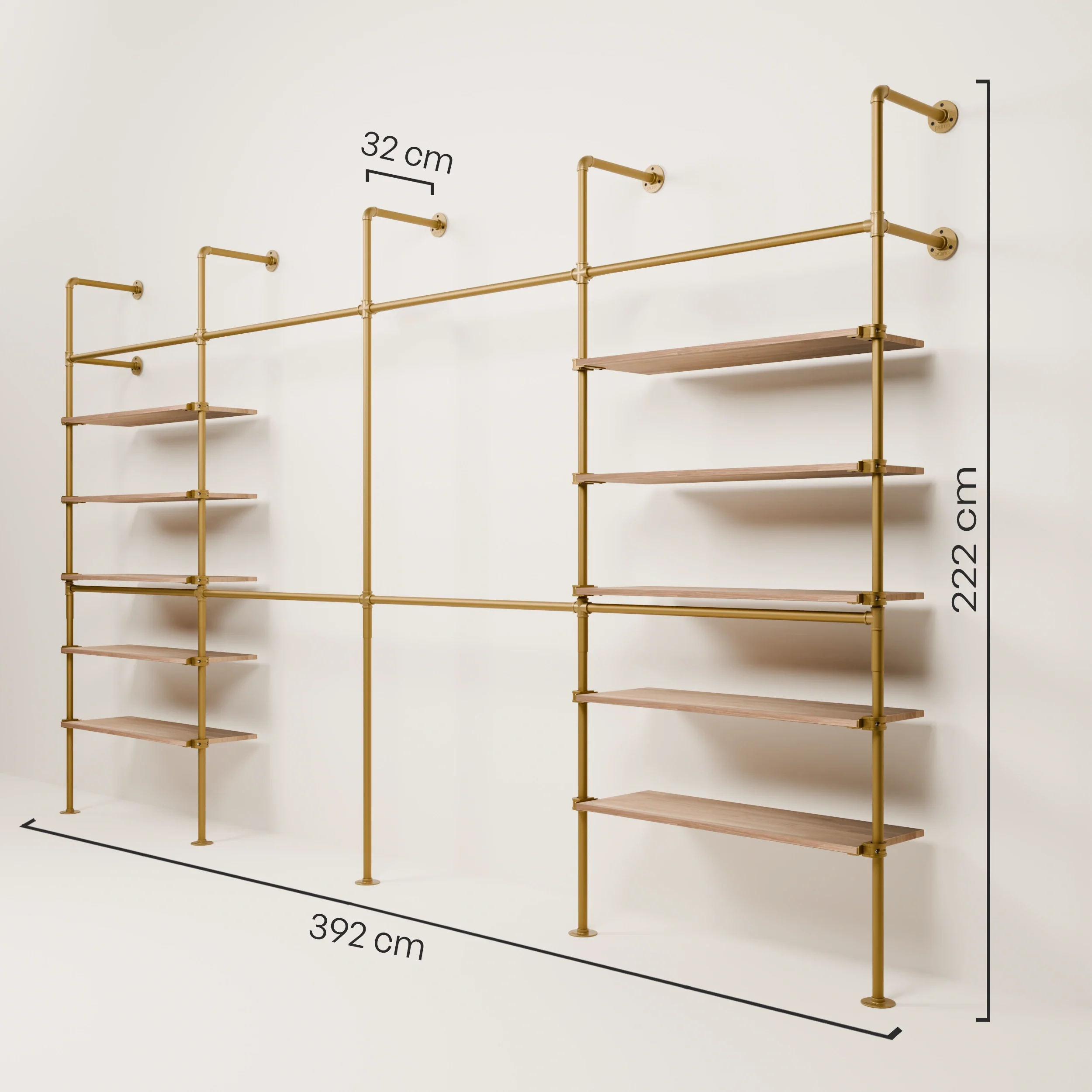 KIM DOUBLE 4 OAK –  10 planken | goud - Image 3