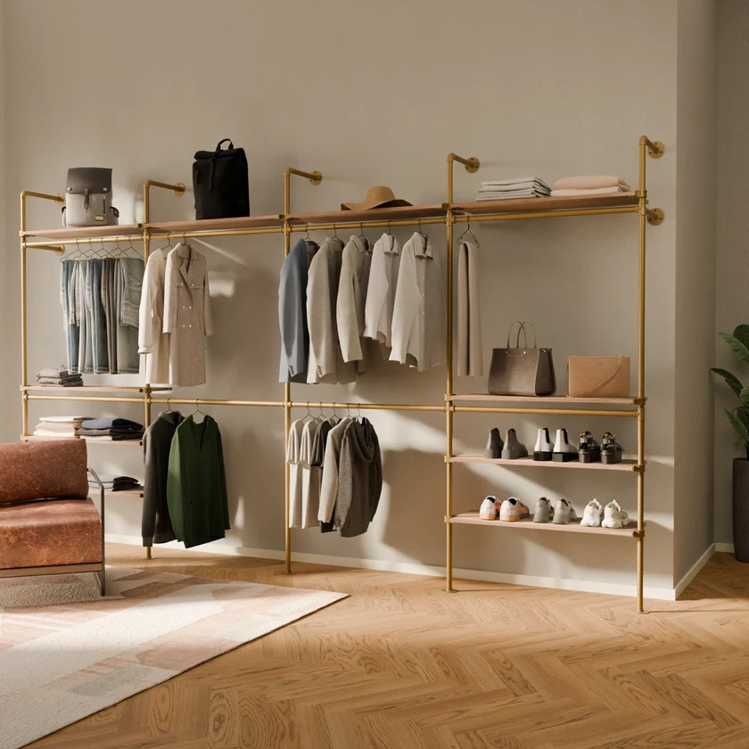 KIM DOUBLE 4 OAK – 10 bovenste planken | goud - Image 2