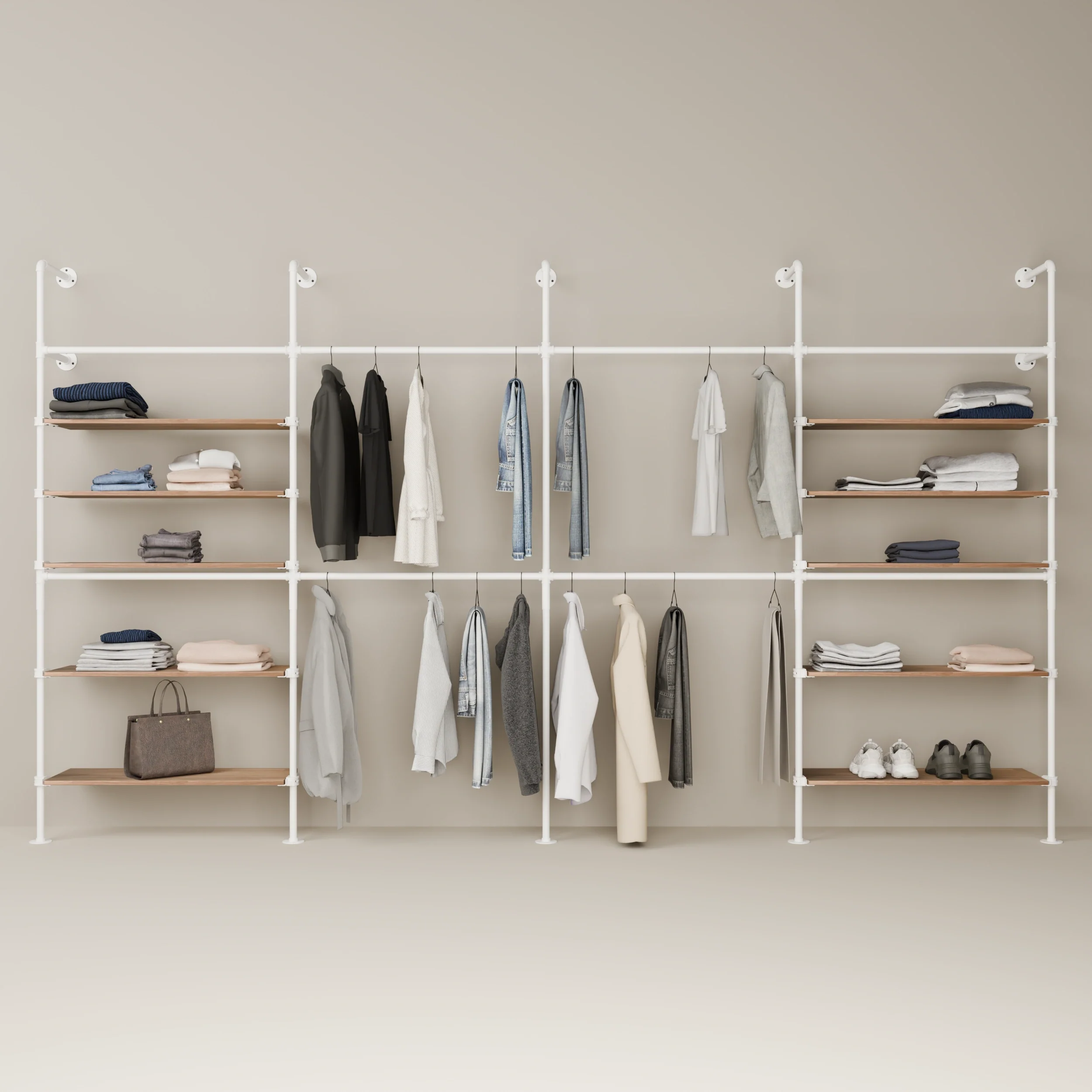 KIM DOUBLE 4 OAK – 10 planken | wit
