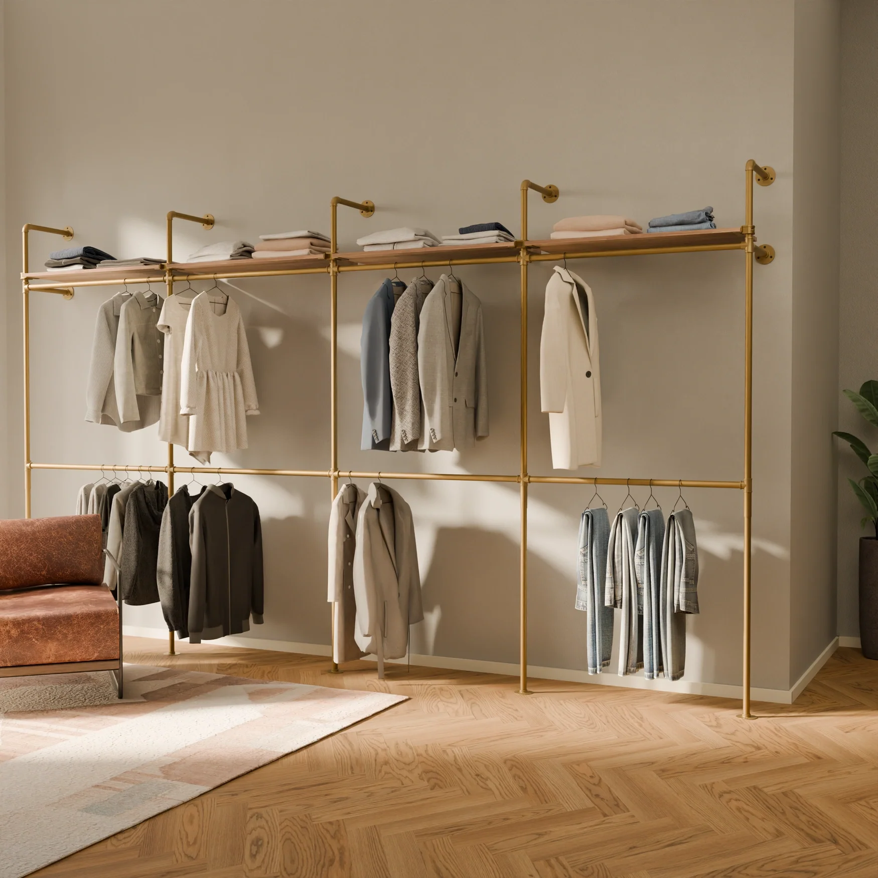 KIM DOUBLE 4 OAK – 4 planken | goud - Image 2