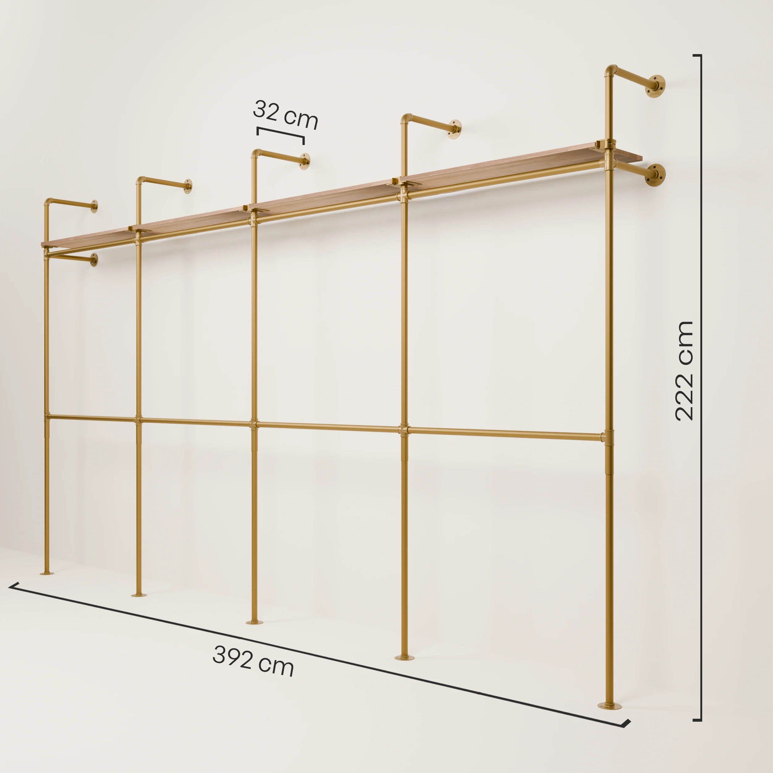 KIM DOUBLE 4 OAK – 4 planken | goud - Image 3