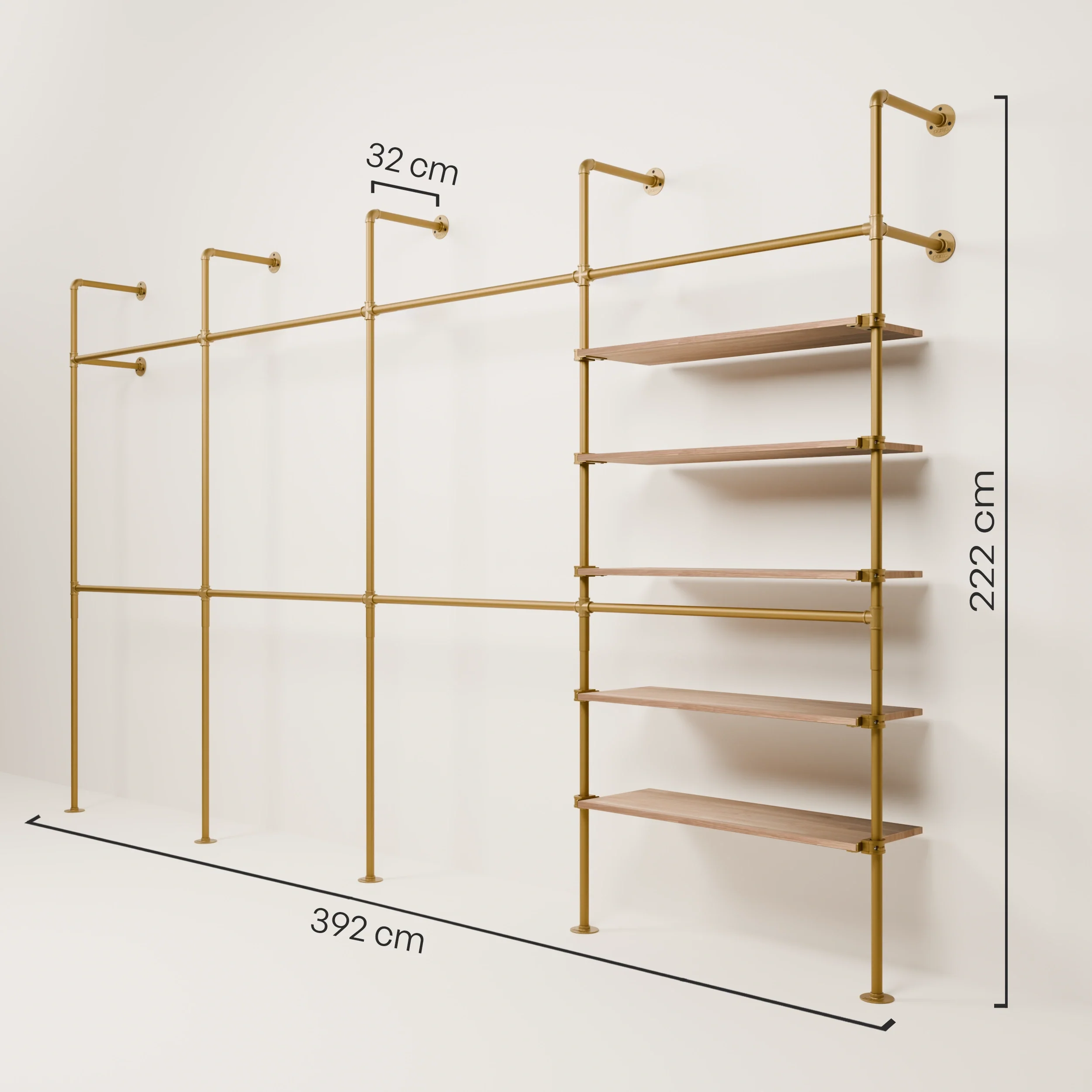 KIM DOUBLE 4 OAK – 5 planken | goud - Image 3