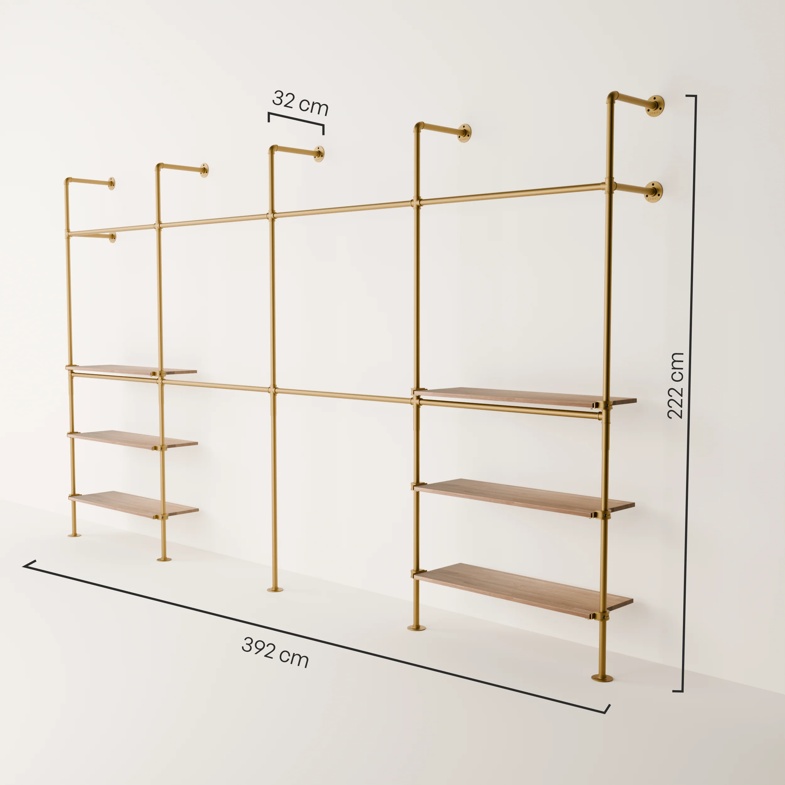 KIM DOUBLE 4 OAK – 6 planken  | goud - Image 3