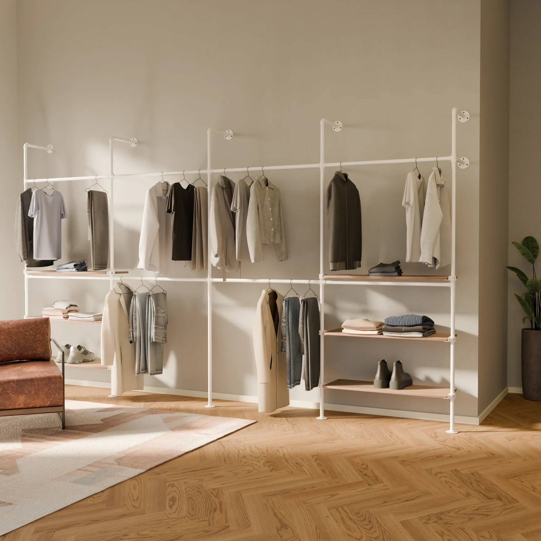 KIM DOUBLE 4 OAK – 6 planken | wit - Image 2