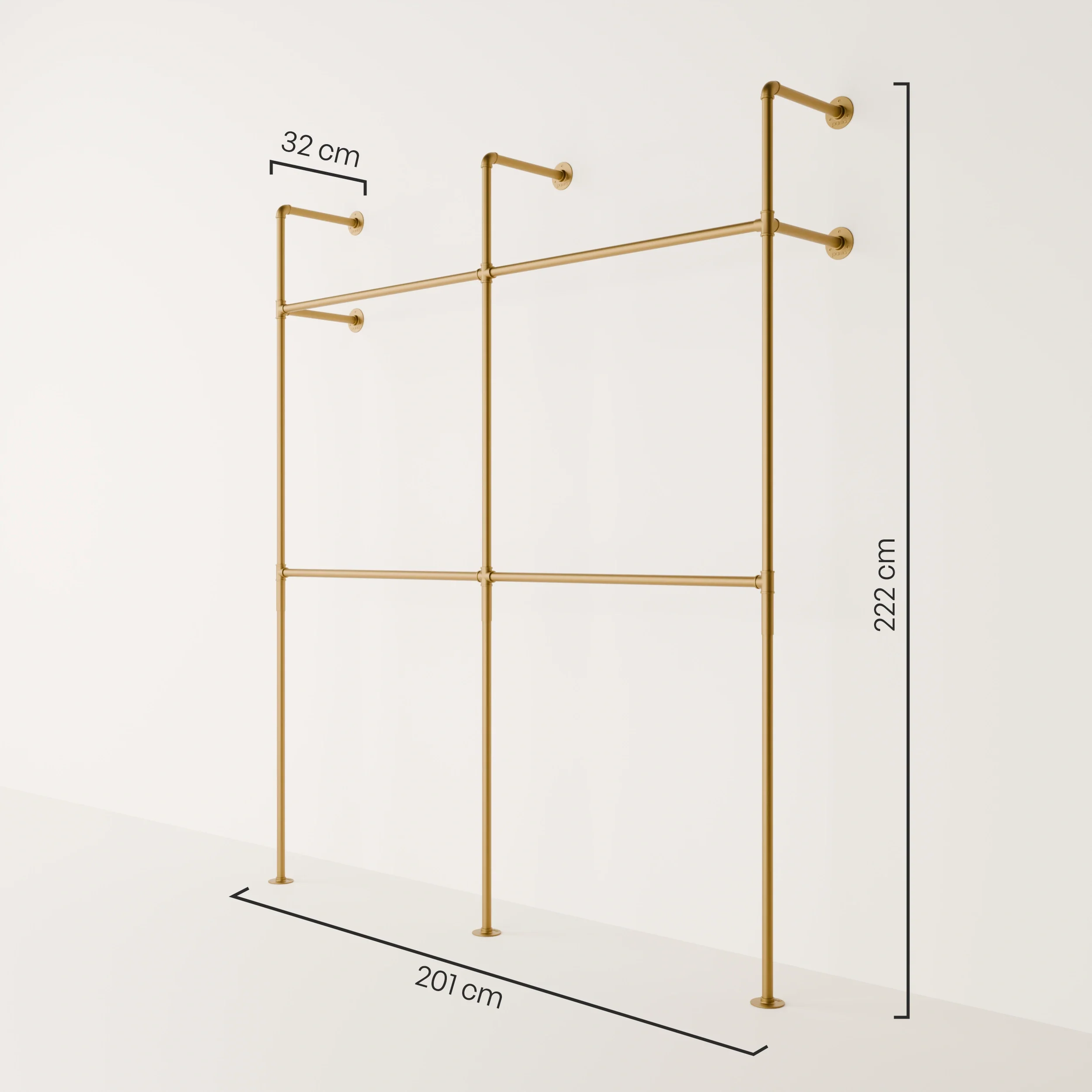 KIM DOUBLE 2 – Kapstok Goud - Image 3