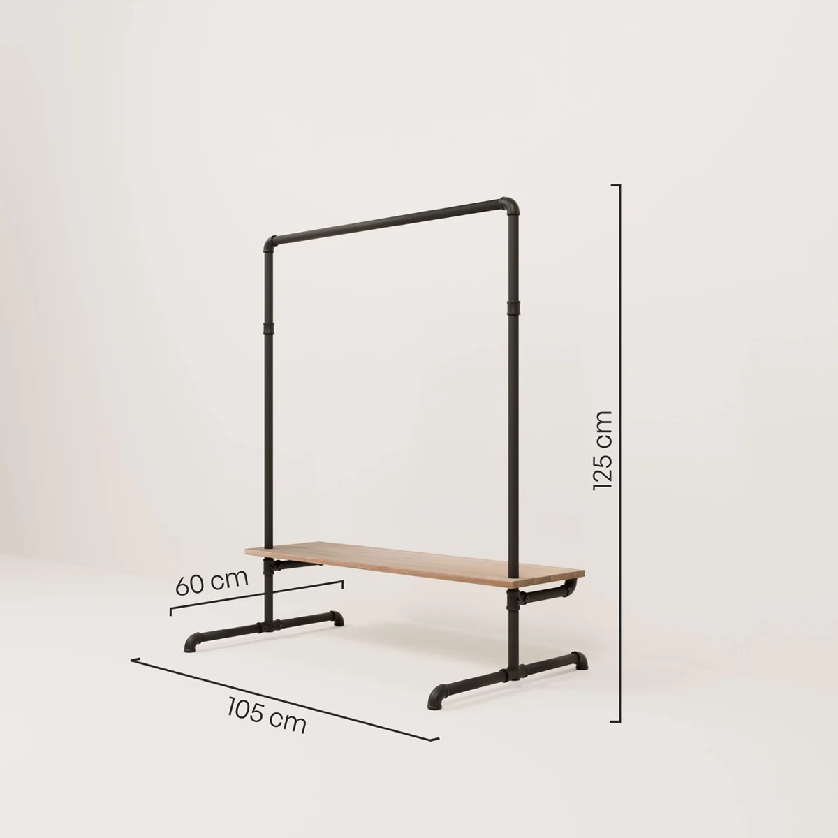 OSKAR OAK – Houten kapstok | met schoenenrek - Image 3