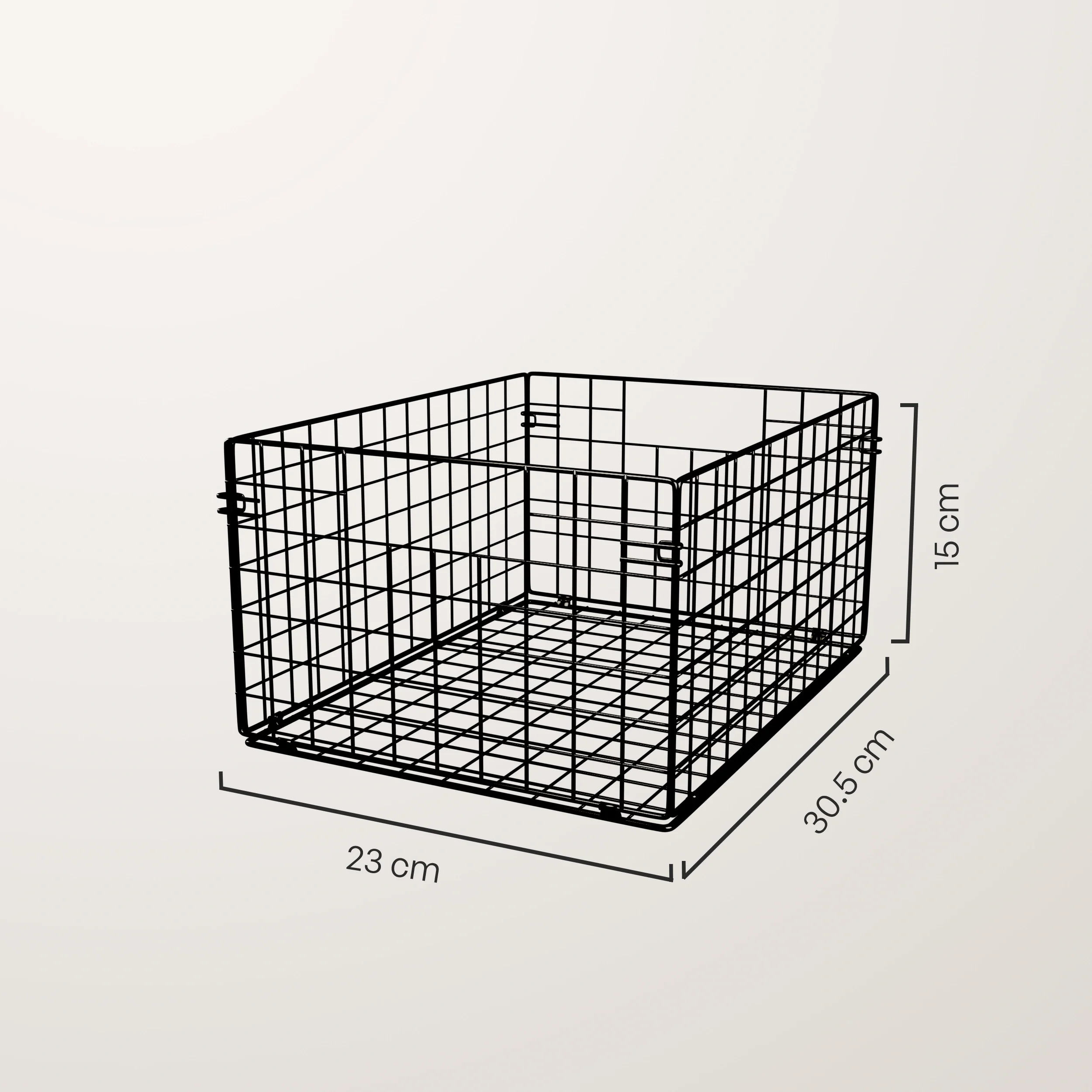 Metalen mand – set van 2 - Image 3