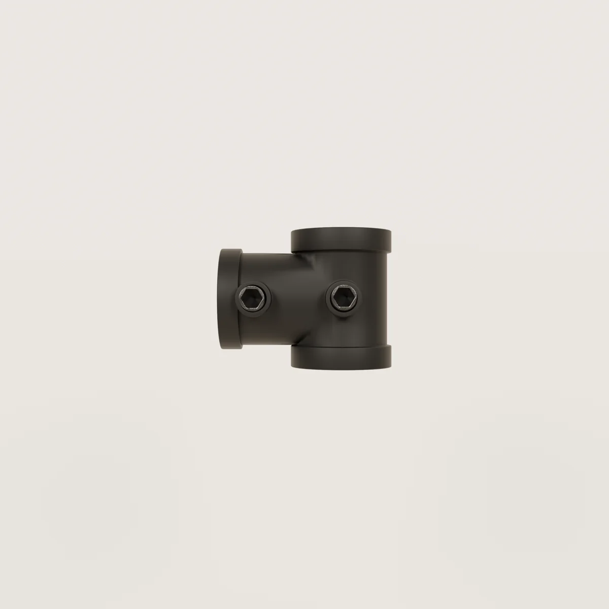 T-klem 3/4" – Zwart