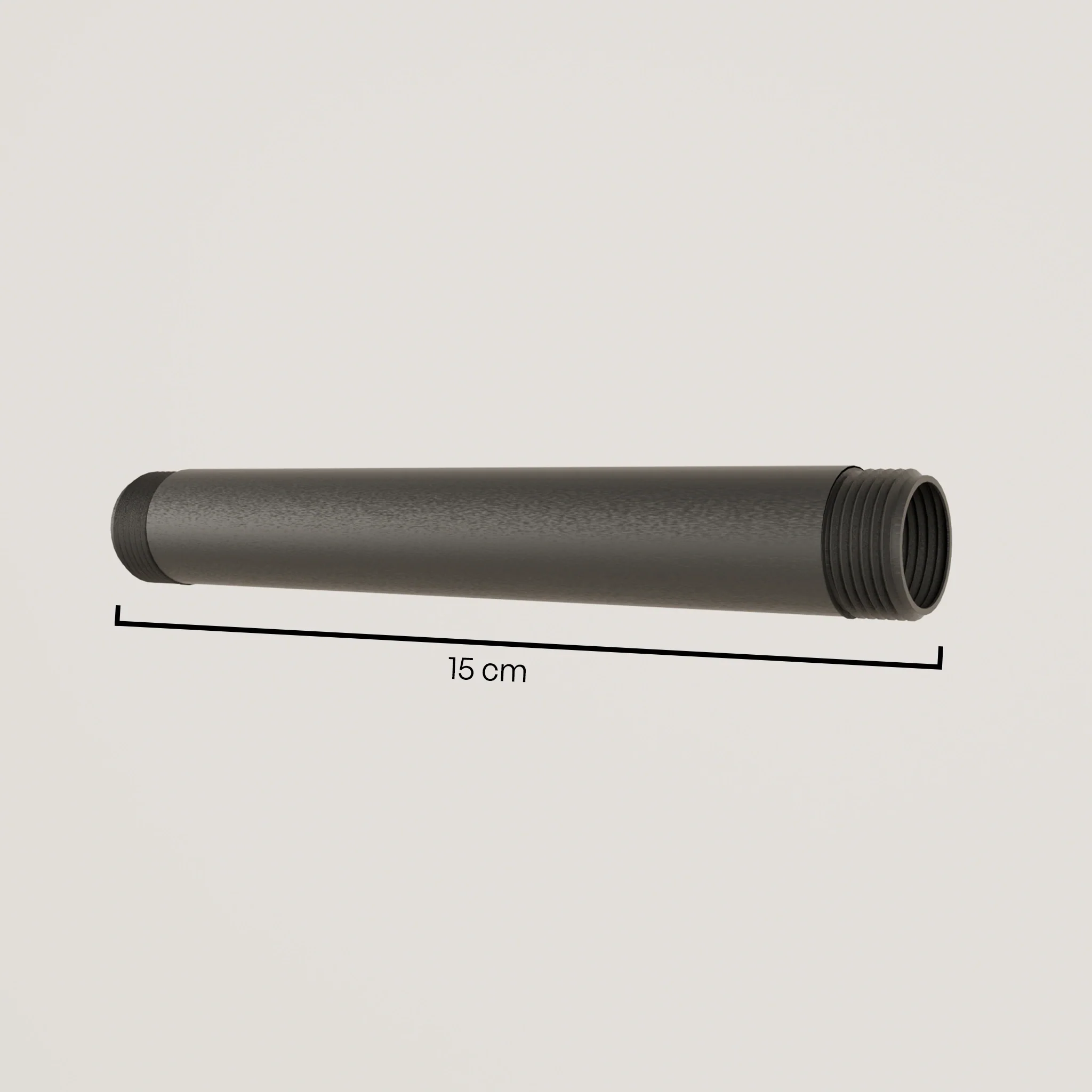 Waterpijp 3/4" met schroefdraad – Diverse lengtes | Gepoedercoat | Smeedbaar gietijzer |Zwart - Image 13